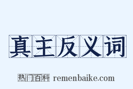 真主反义词是什么意思的图片